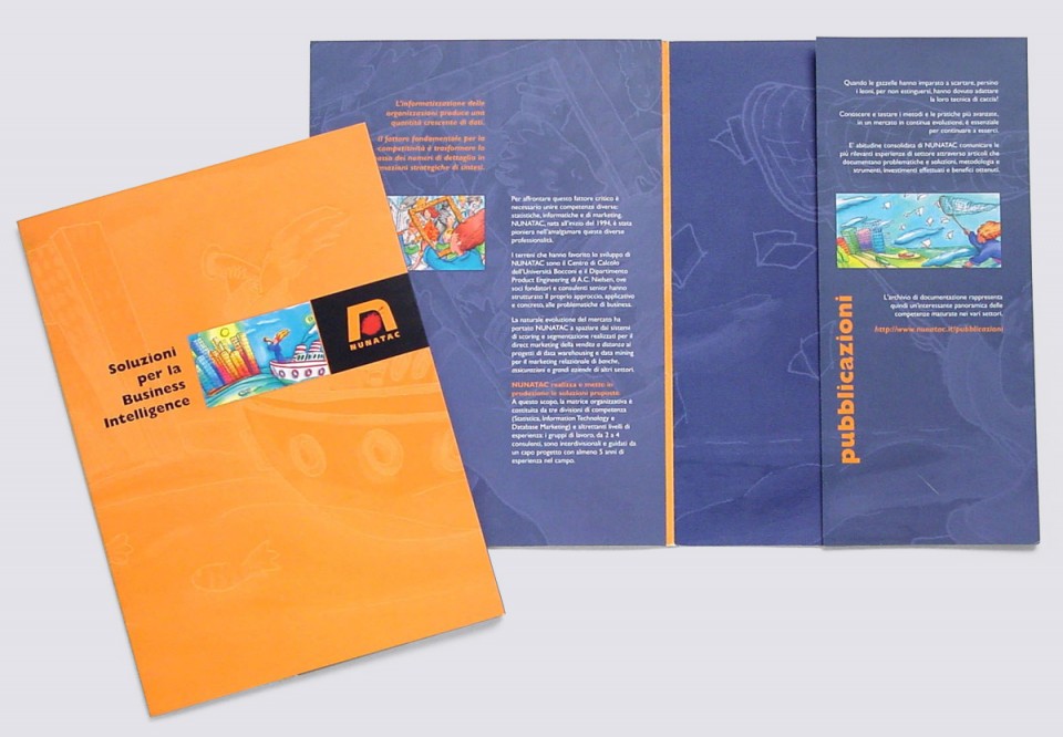 Realizzazione grafica brochure e cartelletta istituzionale Nunatac 1