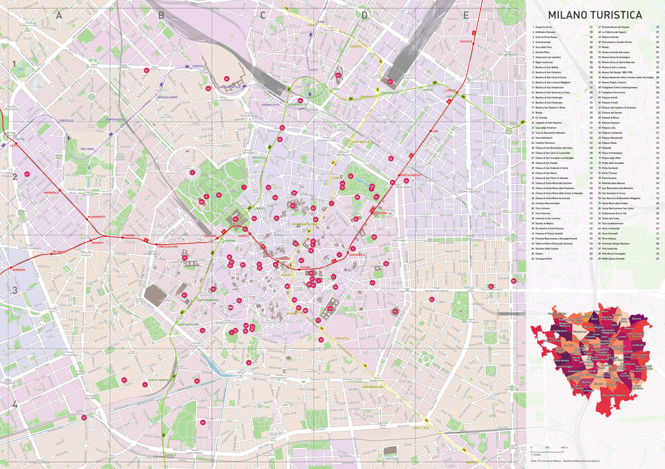 Mappe di città: Milano turistica